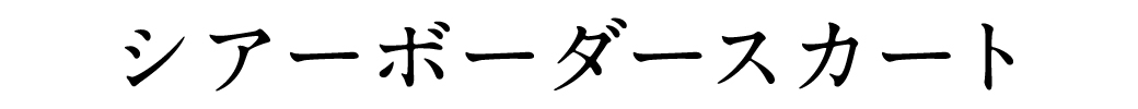 シアーボーダースカート