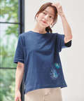 花柄 プリント Tシャツ