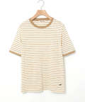 スノーコットン 鹿の子ボーダー Tシャツ【接触冷感】