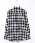 微起毛 チェック柄 ブラウス