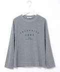 カレッジ調ロゴ 長袖 Tシャツ