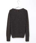 ウールブレンド ショールカラー プルオーバー ニット
