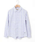 ノンアイロン チェック ブラウス【シワになりにくい】