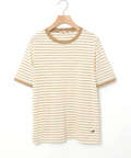 スノーコットン 鹿の子ボーダー Tシャツ【接触冷感】