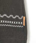 裾刺繍 スラブ天竺 Tシャツ