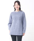ウール マルチネップ ニットチュニック【手洗いOK】