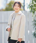ウールライク ステンカラー コート