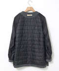 中綿 ノーカラー ジャケット