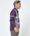 ダブルジャカード チェック ポロシャツ