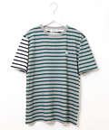 スノーコットン クレイジーボーダー柄 Tシャツ【接触冷感】
