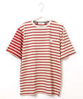 スノーコットン クレイジーボーダー柄 Tシャツ【接触冷感】