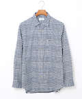 ギンガムチェック柄 レギュラーカラー シャツ