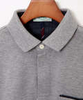 鹿の子 メランジカラー ポロシャツ