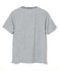 変形ネック ボーダーリブ Tシャツ