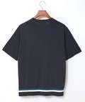 ラインデザイン ニット Tシャツ【接触冷感】【手洗いOK】