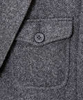 ウールライク ヘリンボーン ジャケット