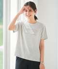 ロゴプリント クルーネック Tシャツ 【吸汗速乾】