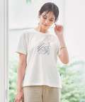 マップ柄 サイドスリット Tシャツ【吸汗速乾】