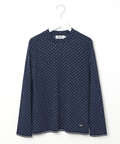 ドット柄 ジャカード カットソー