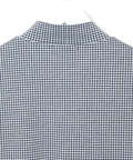 ギンガム ハイネック カットソー