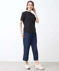 スノーコットン フロントギャザー Tシャツ【接触冷感】