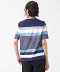 スノーコットン 天竺 パネルボーダー Tシャツ【接触冷感】