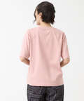 プレーティング天竺 切り替えロゴ Tシャツ【接触冷感】