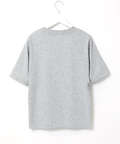 プレーティング天竺 切り替えロゴ Tシャツ【接触冷感】