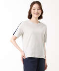 プレーティング天竺 配色テープ 半袖 Tシャツ