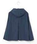 フロントボタン フーデッドジャケット【手洗いOK】