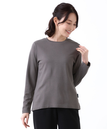 ダブルフェイス クルーネック カットソー