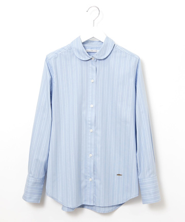 ノンアイロン  ストライプ柄 ブラウス