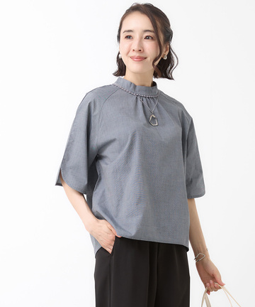 ハイネック プルオーバー ブラウス【オンラインショップ・一部店舗限定】