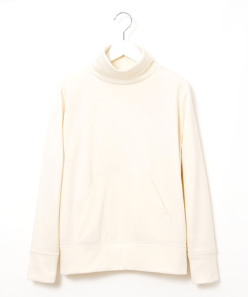 裏起毛 ポケット付き ハイネックカットソー