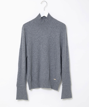 フリル袖 ハイネック セーター