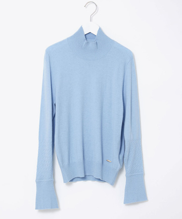 フリル袖 ハイネック セーター