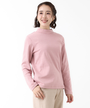 接結 ハイネック カットソー