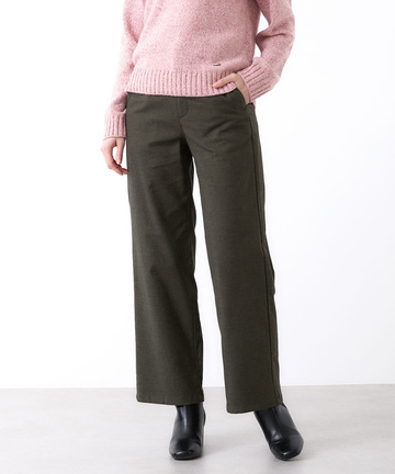 ピケ ストレッチ ワイドパンツ