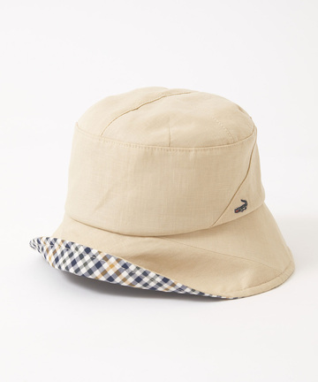 クロコダイルタータン コットンリネン ハット