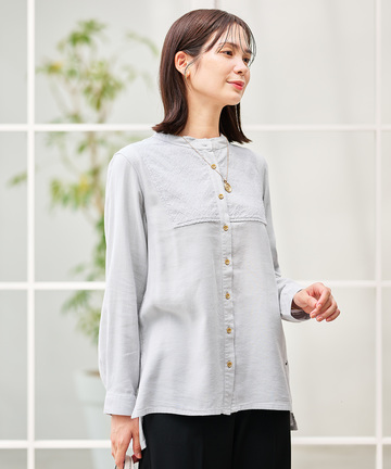 刺繍 ヨークデザイン チュニック