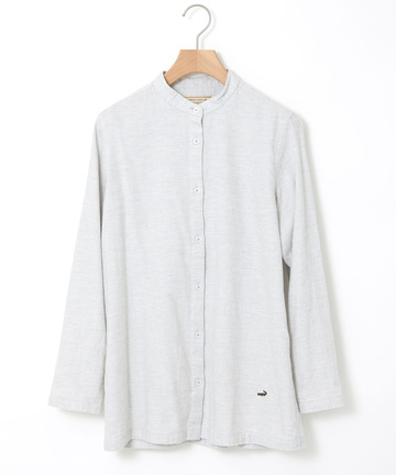 コットン バンドカラー チュニック【一部店舗限定】