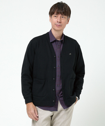 Vネック カット カーディガン