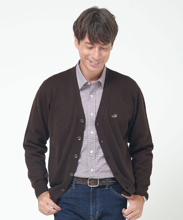 10ゲージカーディガン【洗濯機洗いOK】