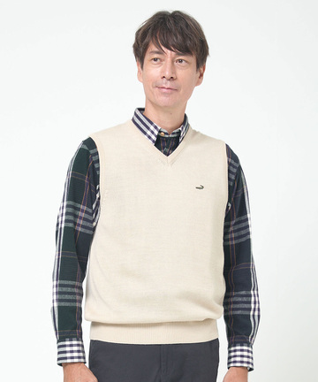 10ゲージＶネックベスト【洗濯機洗いOK】