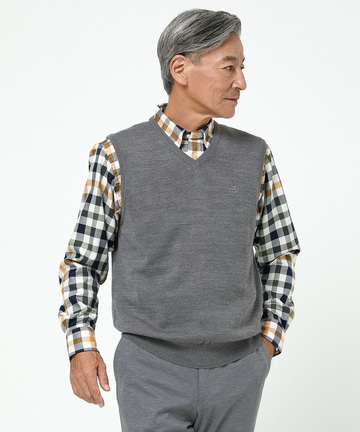 10ゲージＶネックベスト【洗濯機洗いOK】