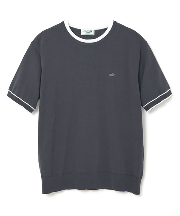 レイヤード風 ニット Tシャツ【手洗いOK】