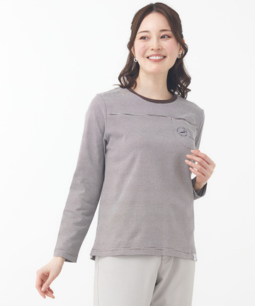 クルーネック ポケット カットソー【ウガンダオーガニックコットン】