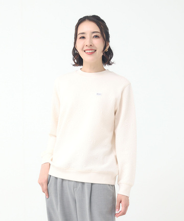 ジャカード バイアス柄 スウェット