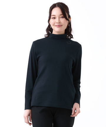 ストレッチスムース ハイネックカットソー