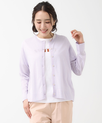 クルーネック カーディガン【手洗いOK】